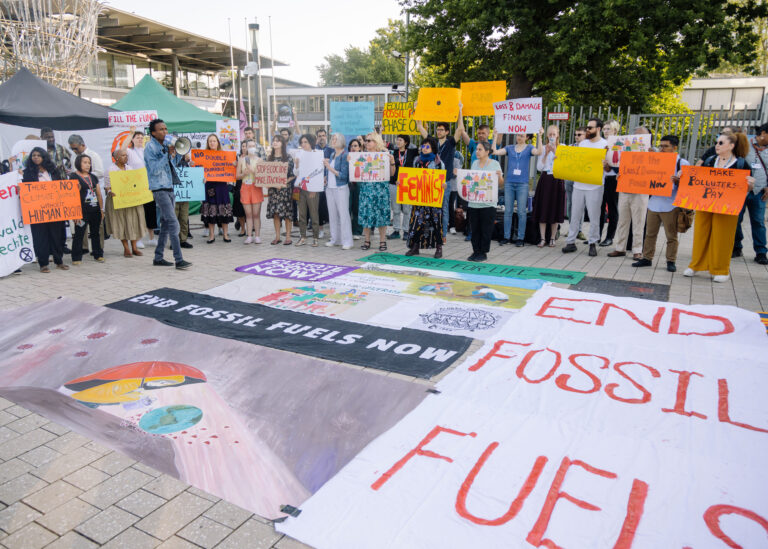 SB58 Action Against Fossil Fuels Bonn